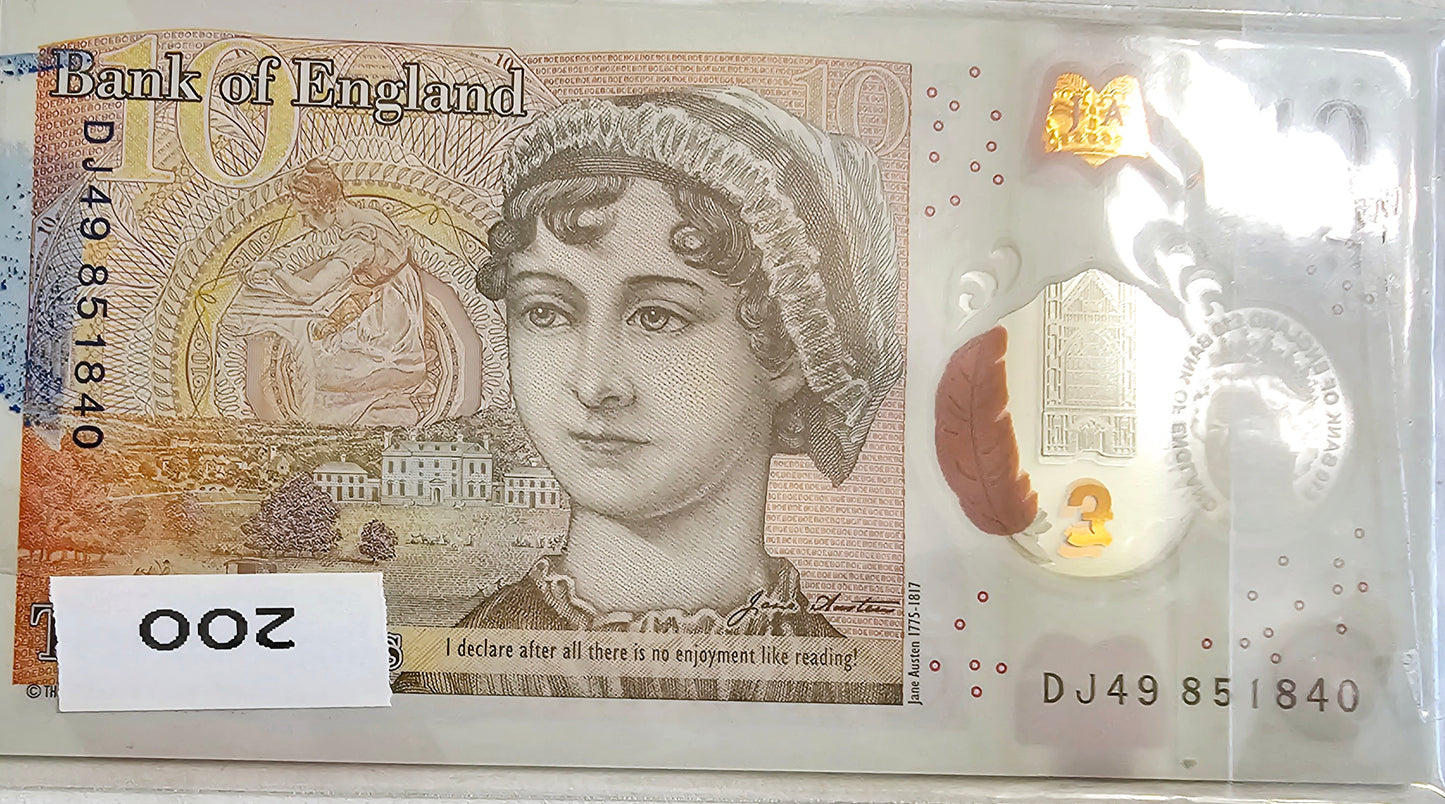 Bank Of England £10 Ten Pounds Queens Note