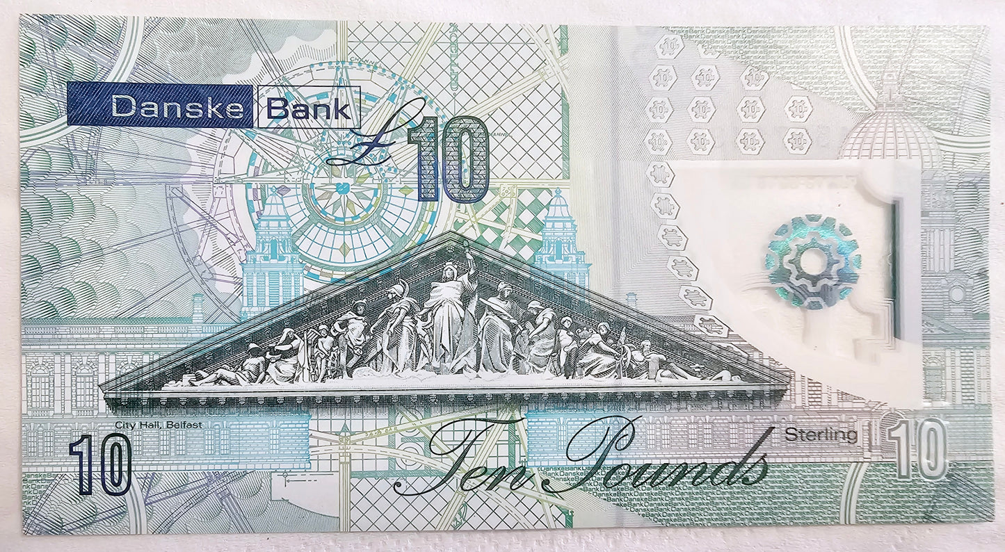 2017 Danske Bank, 10 pound Banknote