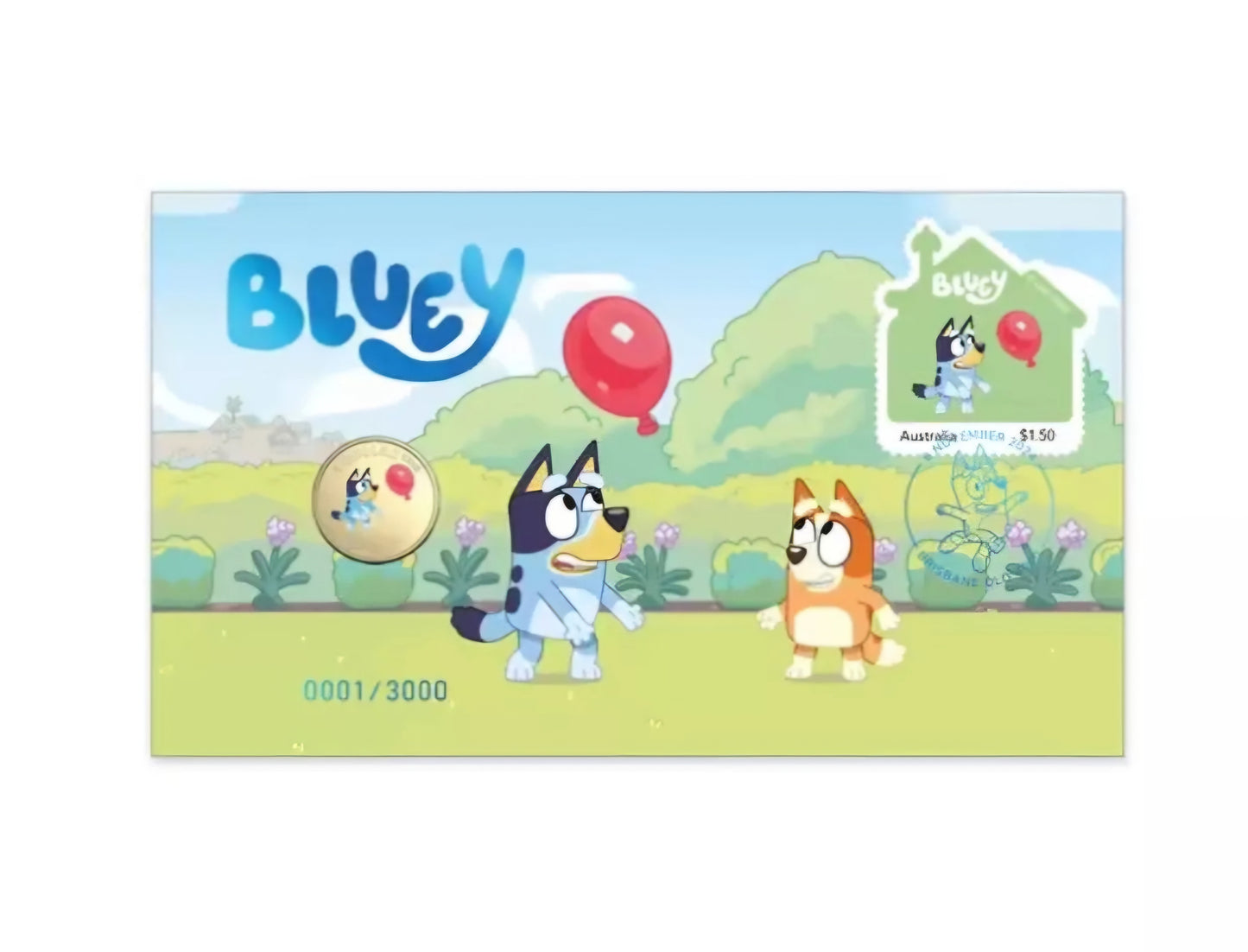 Bluey 2024 Limited Edition Coloured Coin Postal Numismatic Cover (PNC)