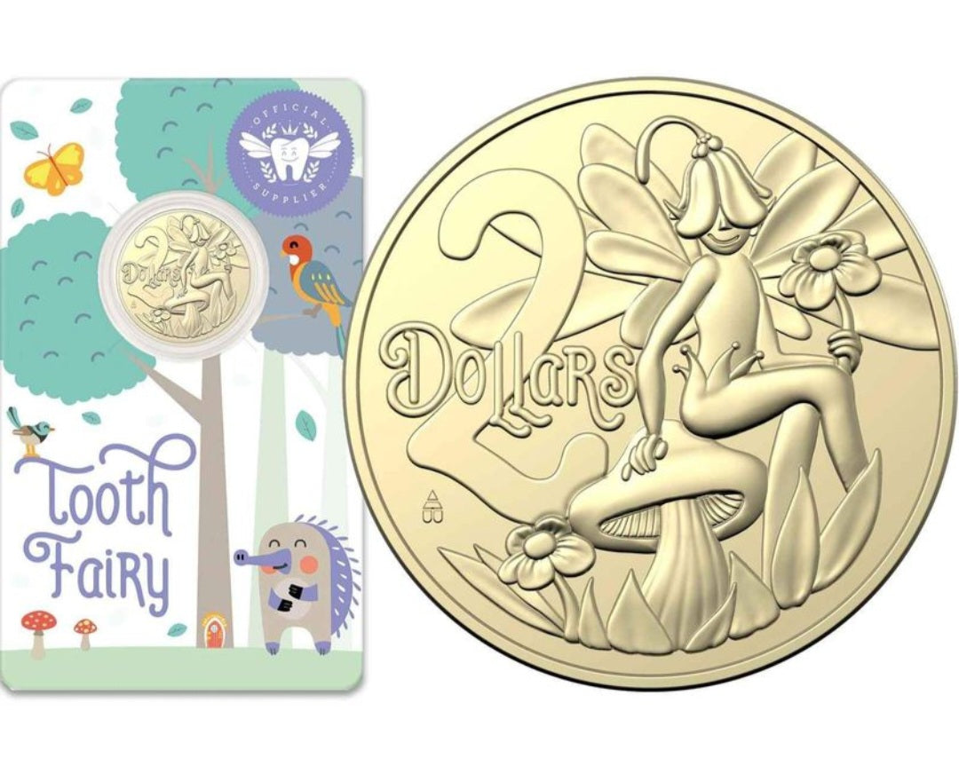 2023 Tooth Fairy $2 Two Dollar Unc Coin in Card