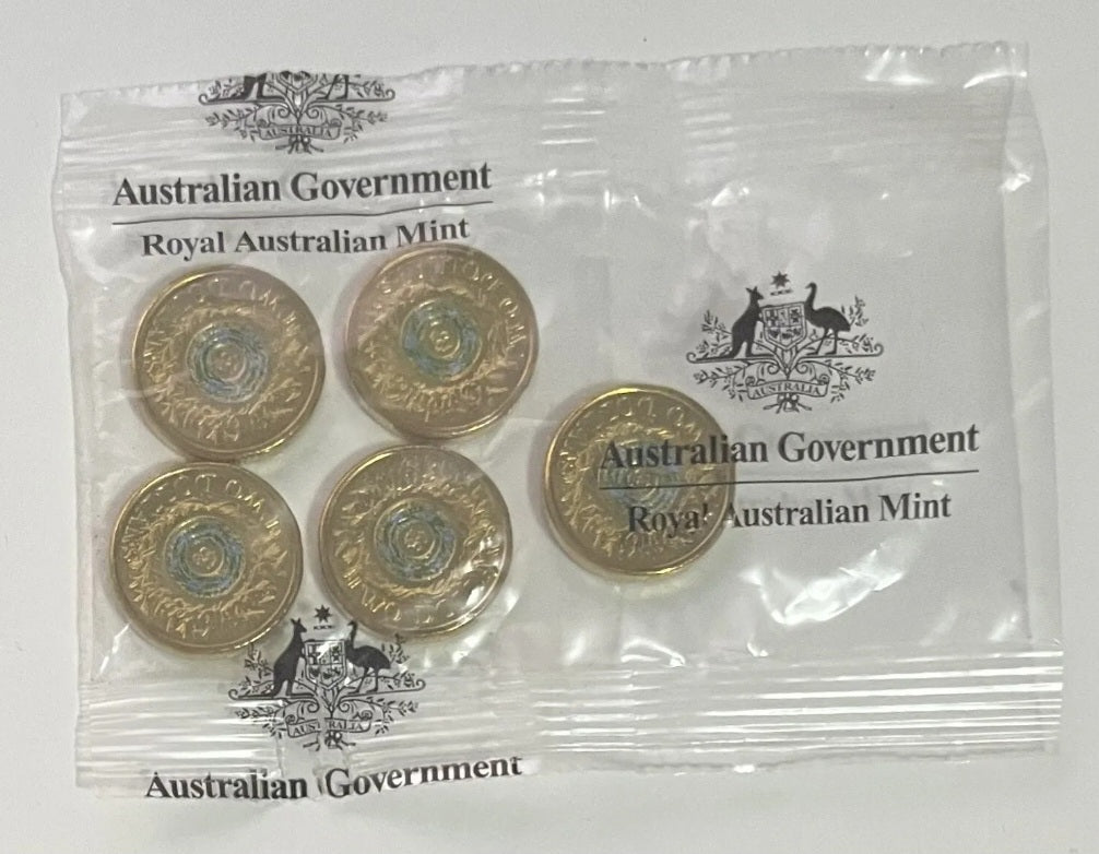 2017 Remembrace Rosemary $2 two dollar Ram 5 coin Sachet bag