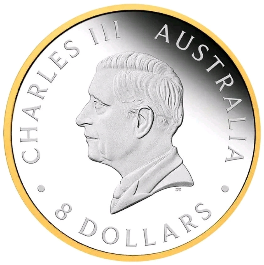Australian 2026 Wedge-Tailed Eagle 5oz Silver High Relief Gilded Coin.PAYMENT BY BANK DEPOSIT ONLY.