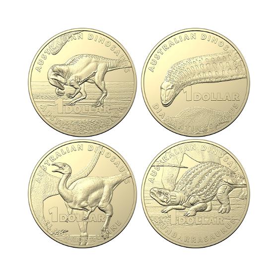 Australian Dinosaurs - UNC Four Coin Collection 2022