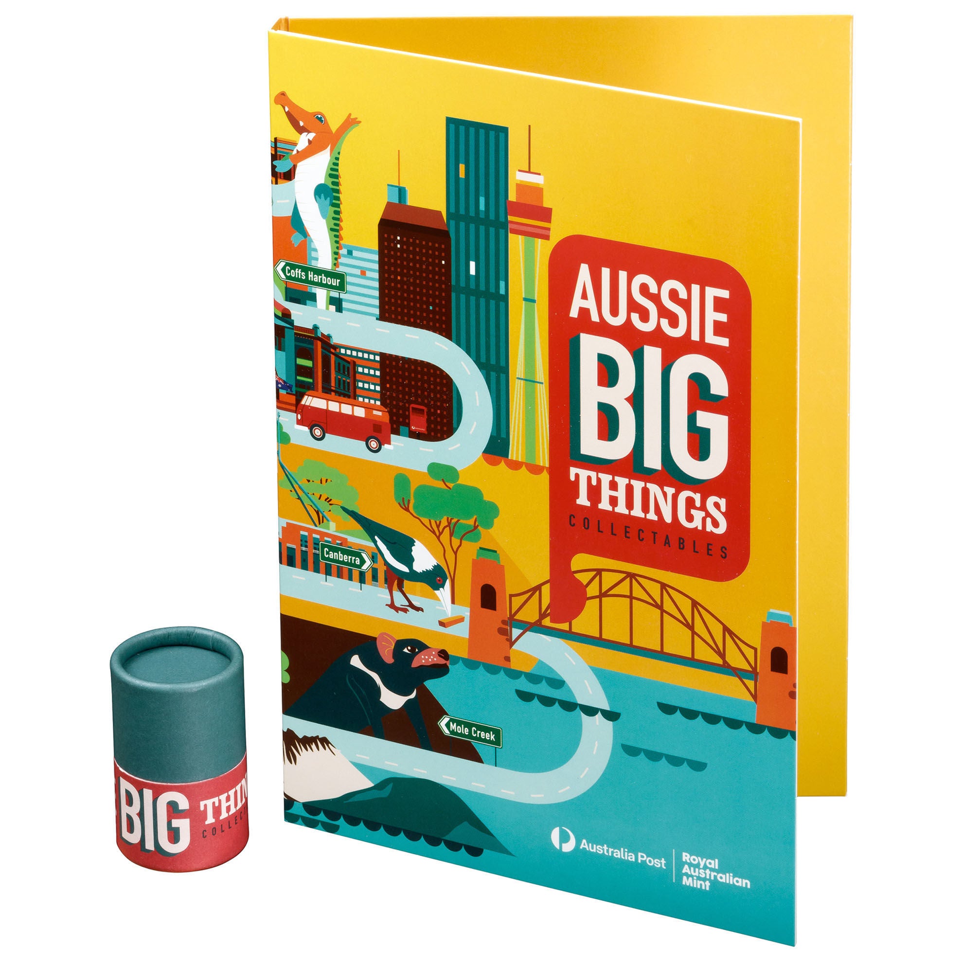 Aussie Big Things Unopened Tube and Folder Kit GrabCoins