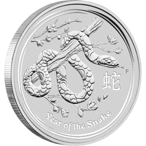 2013 Perth Mint Australia $1 Dollar Lunar Series II Snake 1 oz .999 Silver Bullion Coin