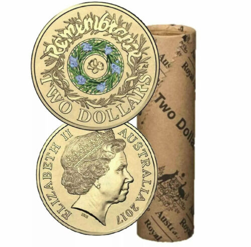 2017 Remembrance Rosemary Royal Australian Mint Two Dollar $2 RAM Roll