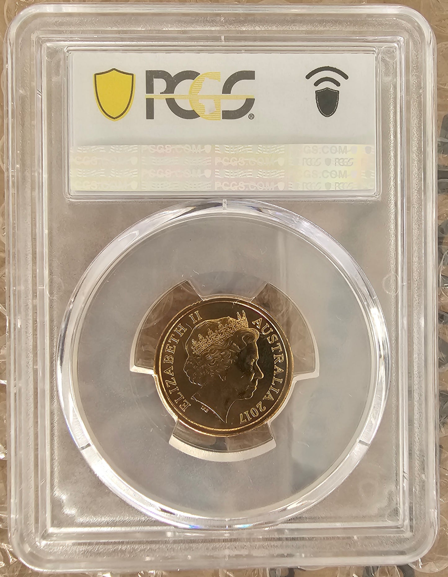 2017 Rose Mary PCGS MS68 graded gold shield C Mintmark 2$ two dollar Colour coin