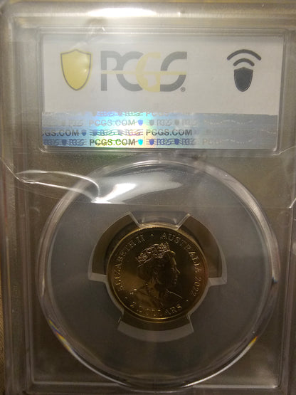 2022 75th Peace keeping PCGS MS68 graded gold shield 2$ two dollar Coin