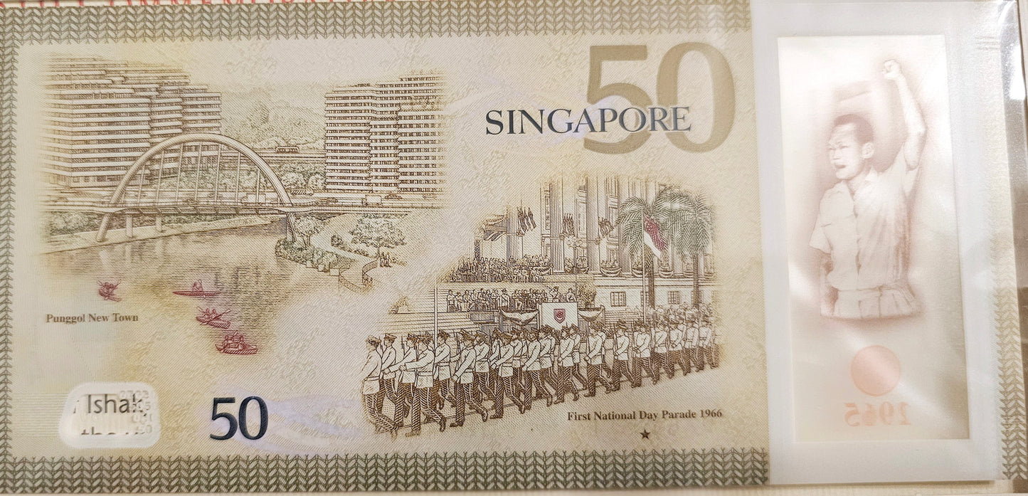 Singapore 50$ unc note