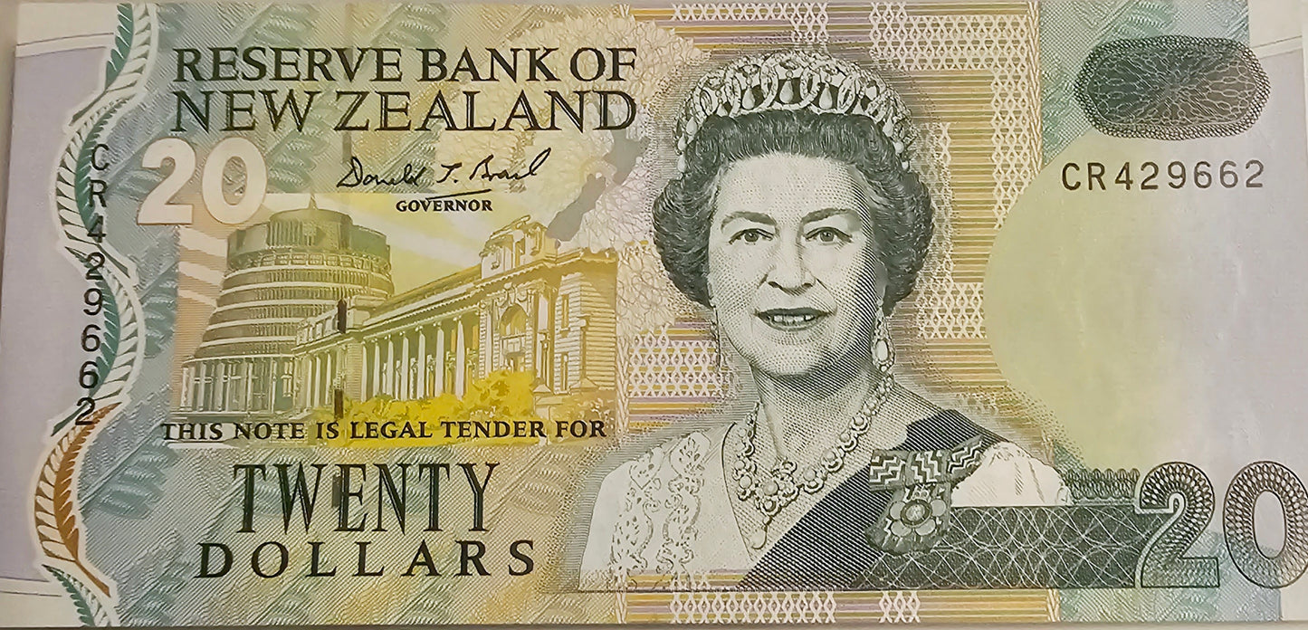 Queen Notes - New Zealand - $20 Note Unc