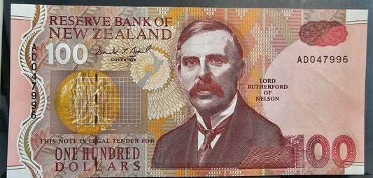 New Zealand - $100 Note - Wheeler