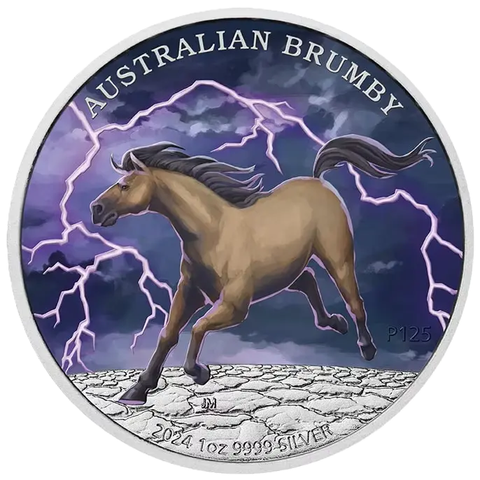 Australian Brumby 2024 1oz Silver Coloured Coin