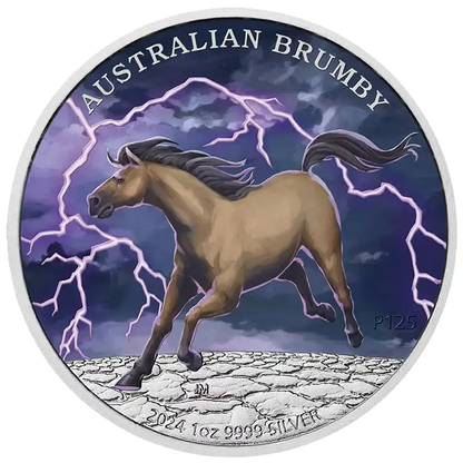 Australian Brumby 2024 1oz Silver Coloured Coin