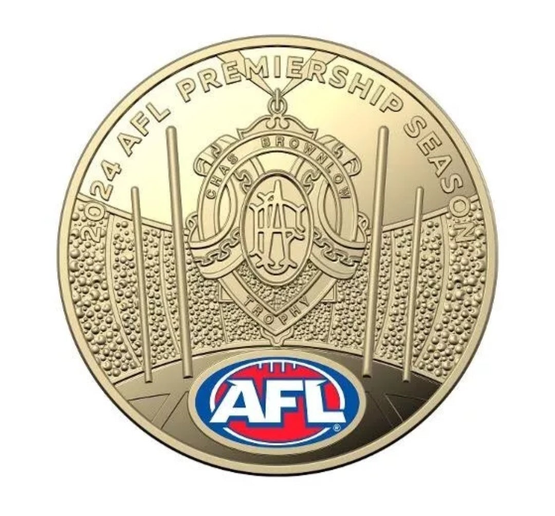 2024 $1 AFL - Season 2 Coloured Two Coin Proof Set (Red Box)