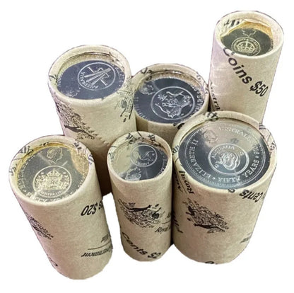 2016 CHANGE OVER OFFICIAL RAM MINT ROLLS SET OF $2, 50c, 20c, 10c & 5c