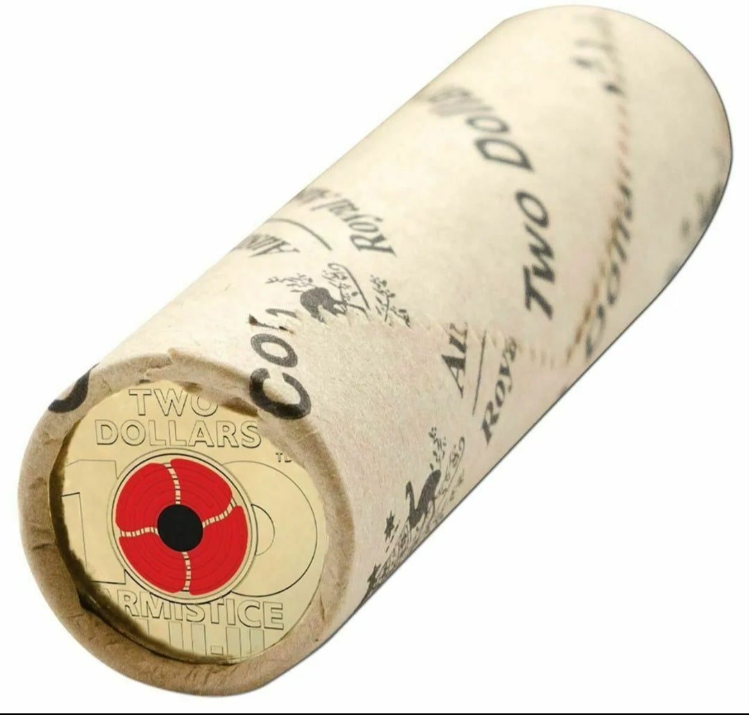 2018 Remembrance Armistice Centenary Red Poppy $2 two dollar Poppy $2 two dollar RAM h/t roll