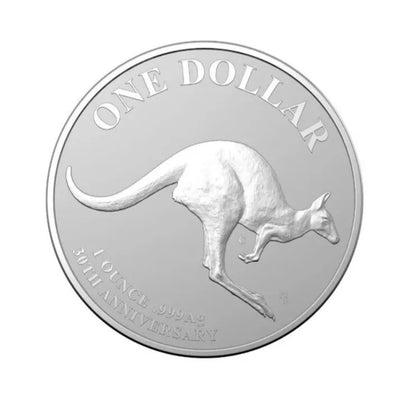 Kangaroo Series 30th Anni Mob of Thirty $1 1oz ‘C’ Mintmark Fine Silver FR