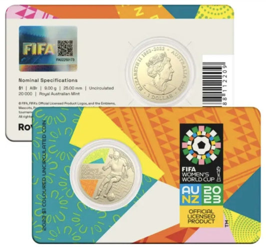 2023 FIFA Women's World Cup $1 Coloured Coin