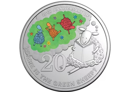 20th Anniversary of Where is the Green Sheep – 2024 20c Coloured Uncirculated Coin