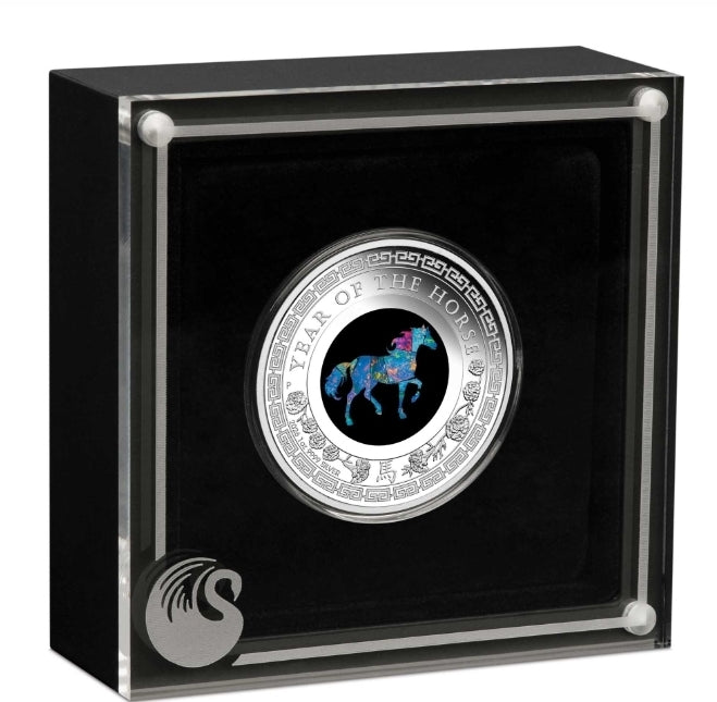 Australian Opal Lunar Series 2026 Year of the Horse 1oz Silver Proof Coin