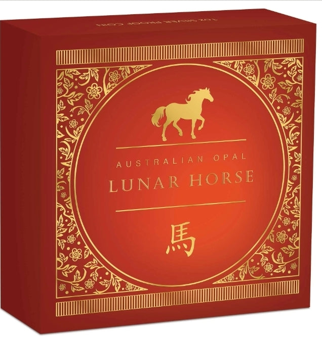 Australian Opal Lunar Series 2026 Year of the Horse 1oz Silver Proof Coin