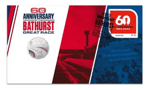 Australian Bathurst 60 Years 50c PNC