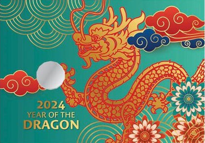 Auspost Impression 2024 Lunar Year of the Dragon Tetradecagon Prestige PNC -Only 888