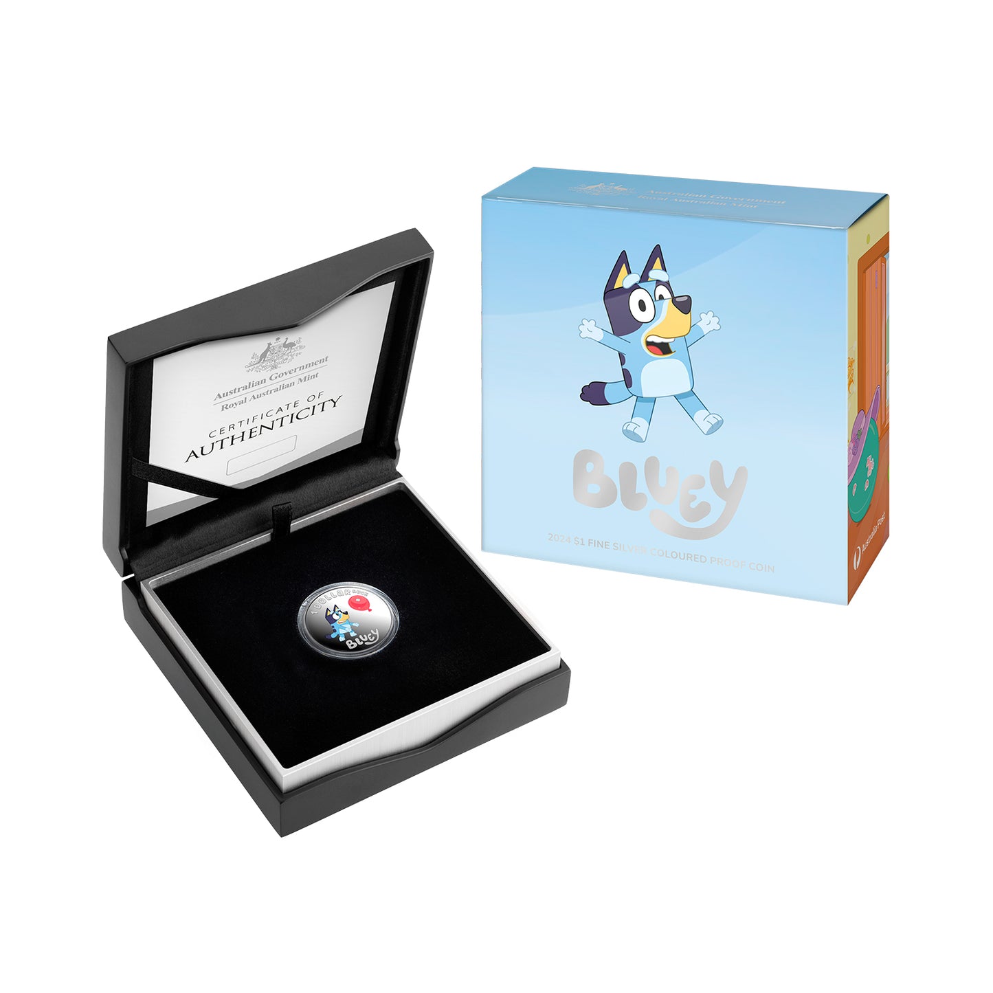 2024 $1 Bluey Silver Coloured Proof Coin (Preorder)