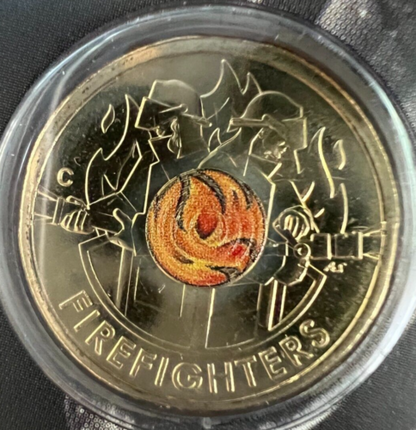 2020 Firefighters Two Dollar C MintMark Carded Coin