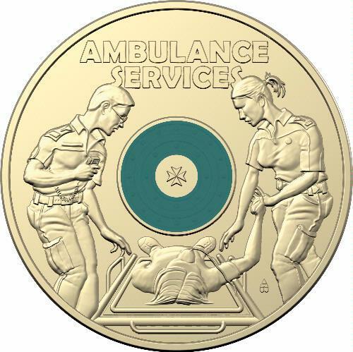 2021 Ambulance Service Two Dollar $2 Royal Australian Mint RAM Roll and C mint Card Combo