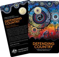 2021 Royal Australian Mint Two Dollar ($2) Indigenous Military Services 'C' Mintmark Coin on card