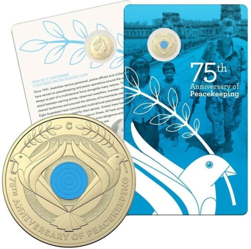 2022 75th Anniversary of Peacekeeping Two Dollar C MintMark Carded Coin