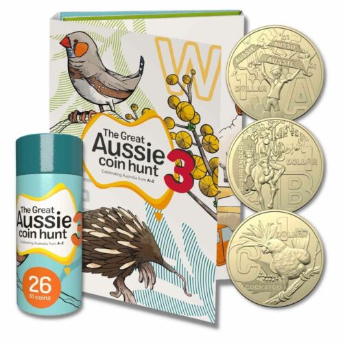 Great Aussie Coin Hunt 2 and 3 with Folder & 26 Coins Set in a folder