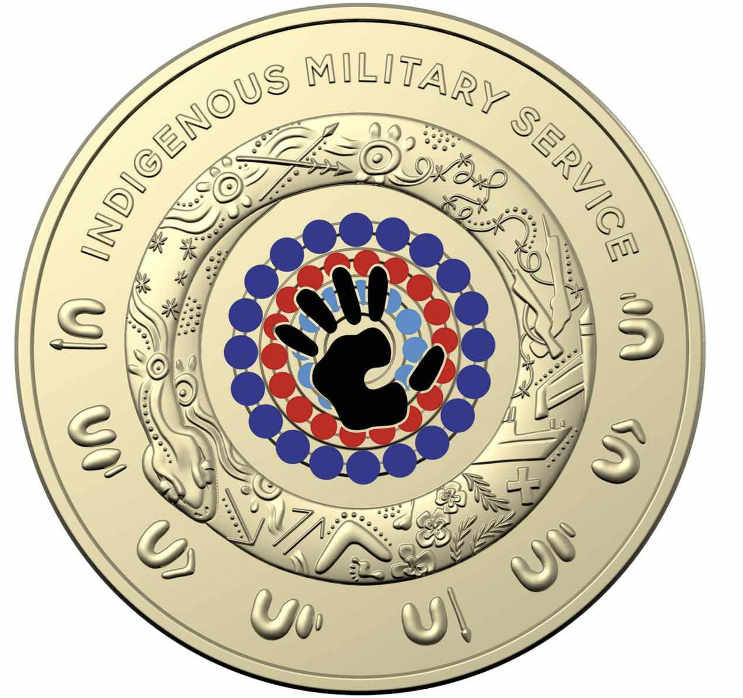 2021 Indigenous Military Services $2 two dollar coin in DCPL Card