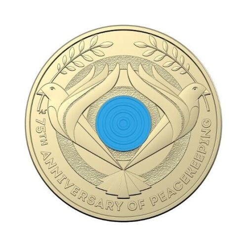 2022 Peacekeeping Remembrance Day 75th Anniversary $2 two dollar coin in DCPL Card