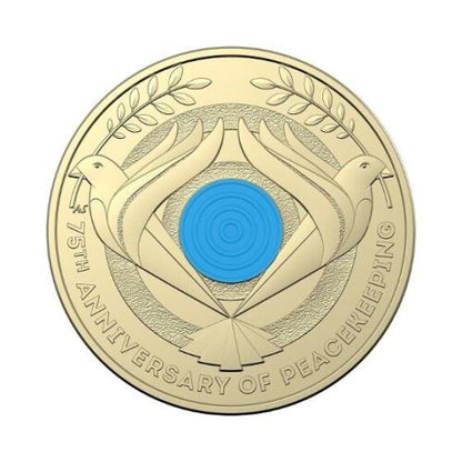 2022 Peacekeeping Remembrance Day 75th Anniversary $2 two dollar coin in DCPL Card