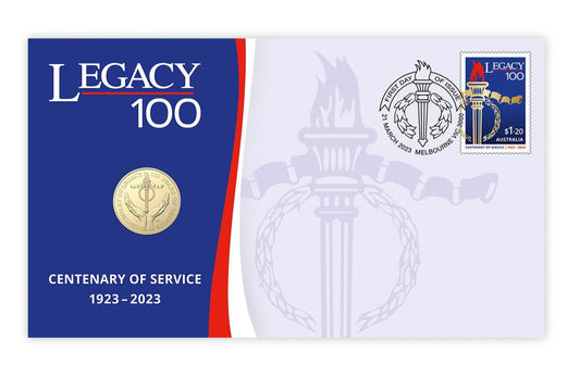 2023 $1 Envelope Privy Centenary of Legacy Postal Numismatic Cover